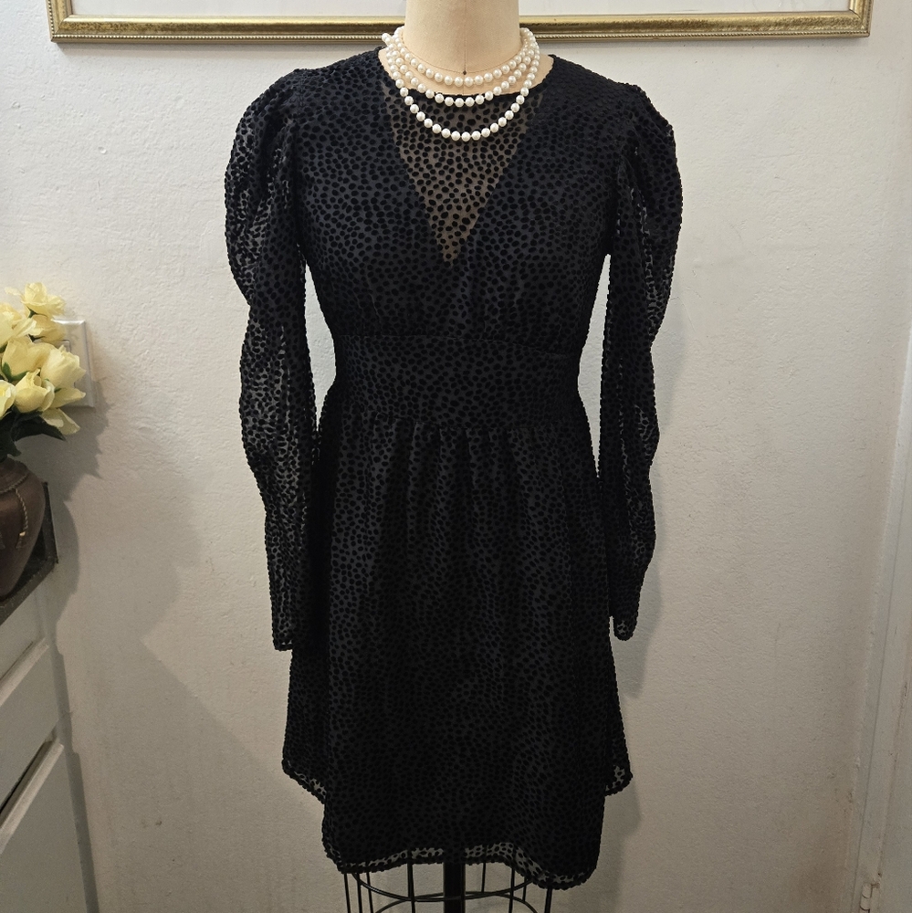 Express Black Long sleeve Dress NWT